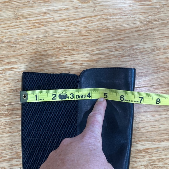 Blondo Lana Leather Waterproof Tall Wedge Riding boot with Stretch 8.5 - Picture 12 of 13